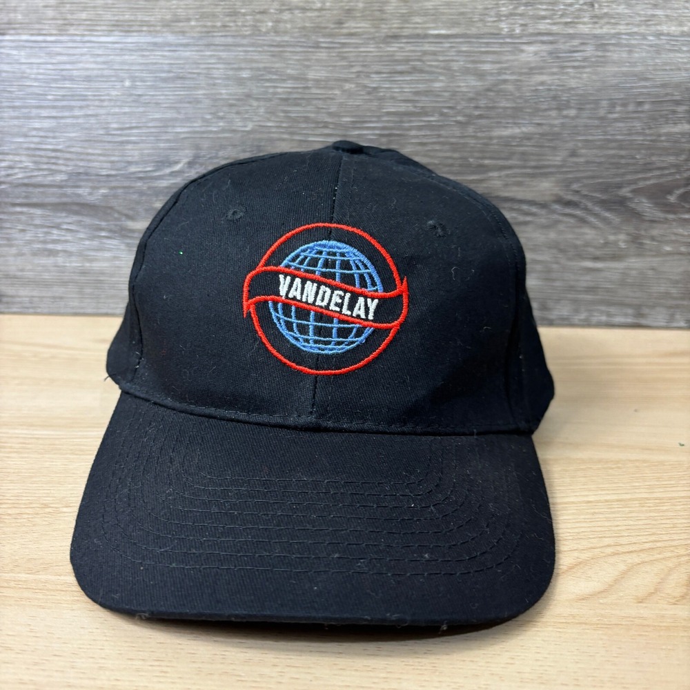 Vandelay Hat Cap‎ Strap Back Black One Size Adjustable